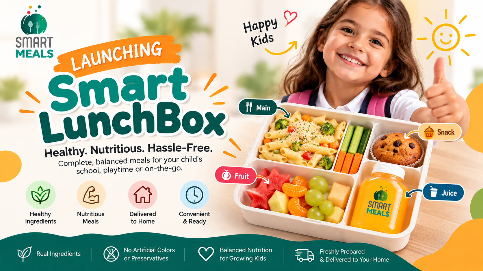 Smart LunchBOX: Fresh & Balanced School Meals for Growing Minds